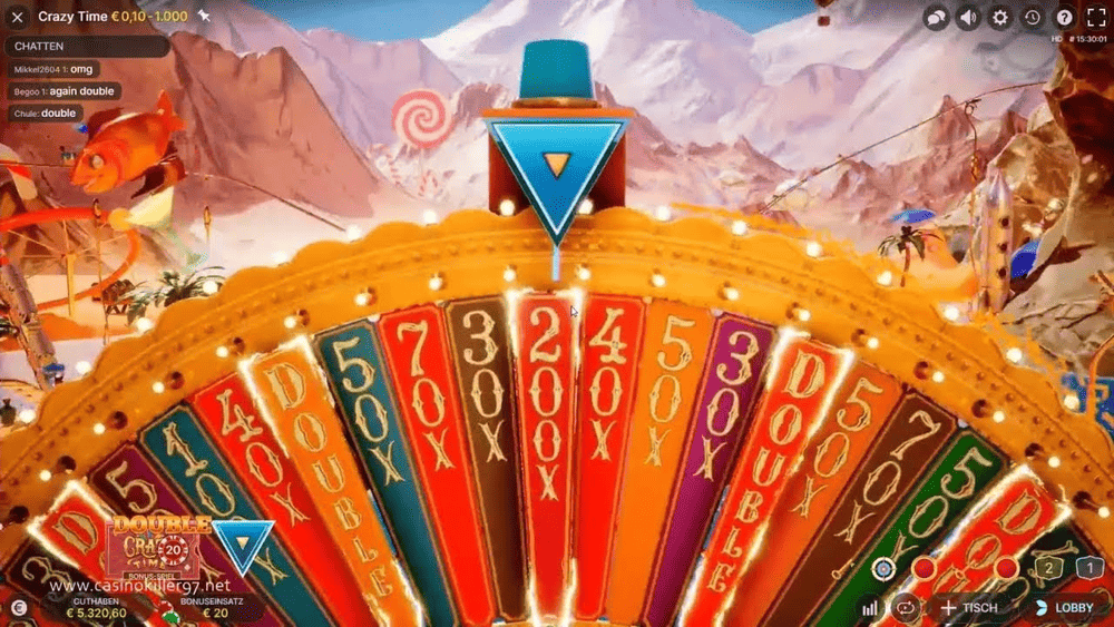 Crazy Time Gameplay